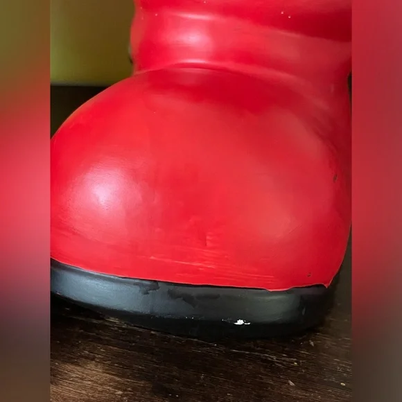 Vintage Kitschy Christmas Santa Boot Planter Set❤️🎄🌿 - Picture 8 of 15